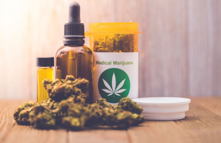 Medical Marijuana on a Table